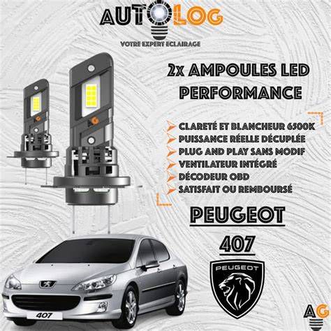 Peugeot 407 csomagtér LED világítással