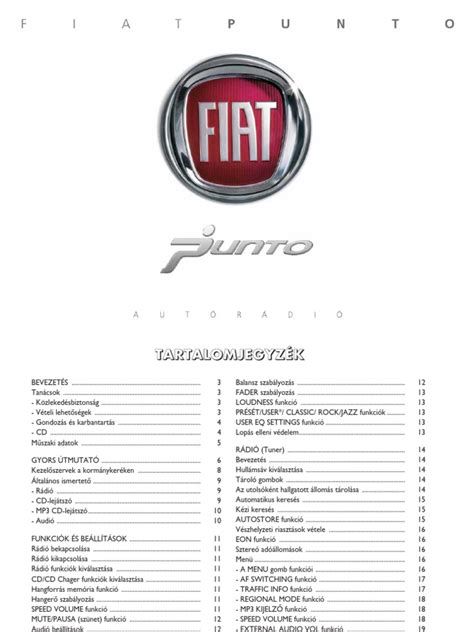 Fiat Punto rádió kiszerelő szerszámok és folyamat