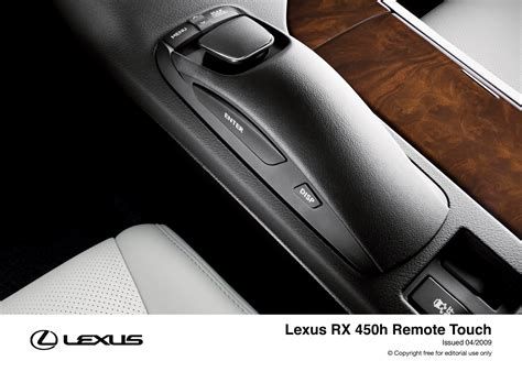 Lexus RX 450h Remote Touch vezérlő