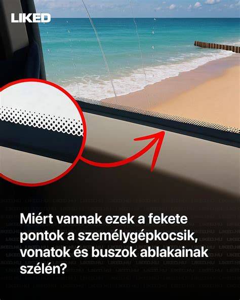 A szélvédőn található fekete pontok és csík magyarázata
