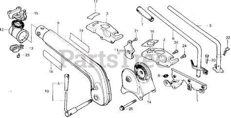 Honda F400 váltószerkezet robbantott ábra