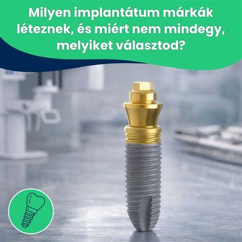 Különböző implantátum márkák és felületkezelésük