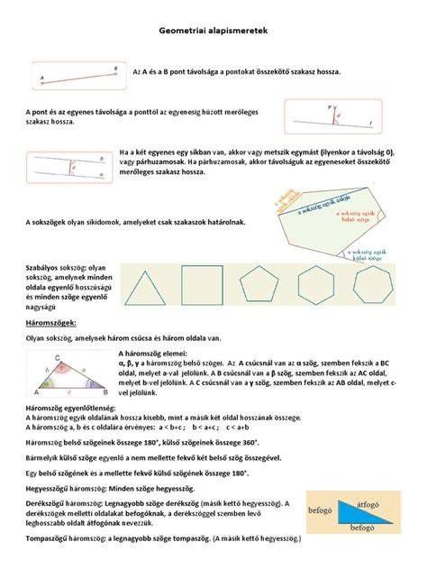 A futómű geometriai beállításainak ábrája