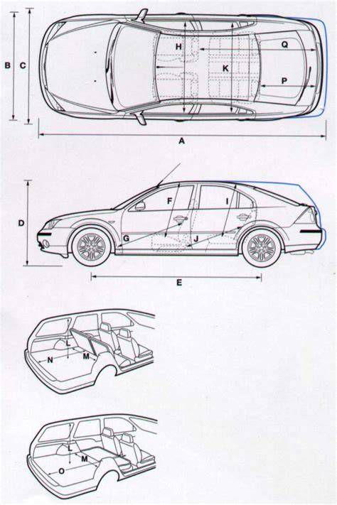 Ford Mondeo kombi csomagtér méretek