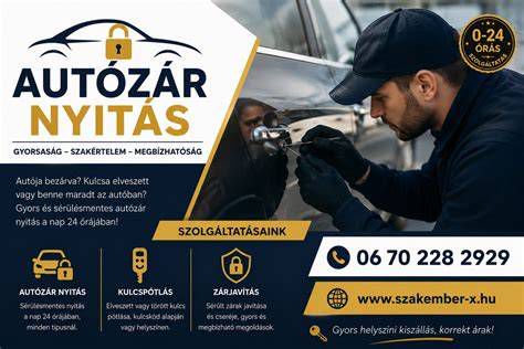 Autózár szakember speciális eszközzel
