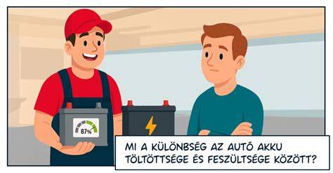 Autó akkumulátor töltöttségi szint jelző műszerfalon