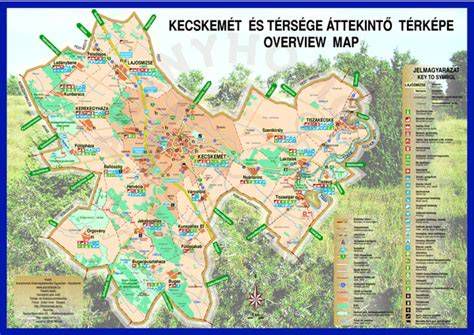Kecskemét térképe autószervizekkel jelölve
