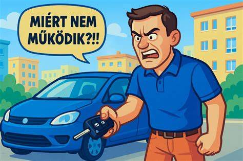 Autó távirányító és egy nem nyíló hátsó ajtó