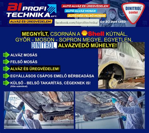 Professzionális rozsdajavítás és alvázvédelem