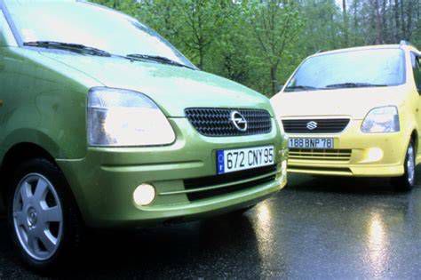 Opel Agila A és Suzuki Wagon R+ modellek összehasonlítása