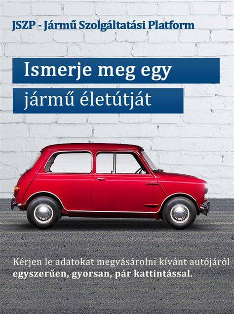 A Jármű Szolgáltatási Platform (JSZP) felülete