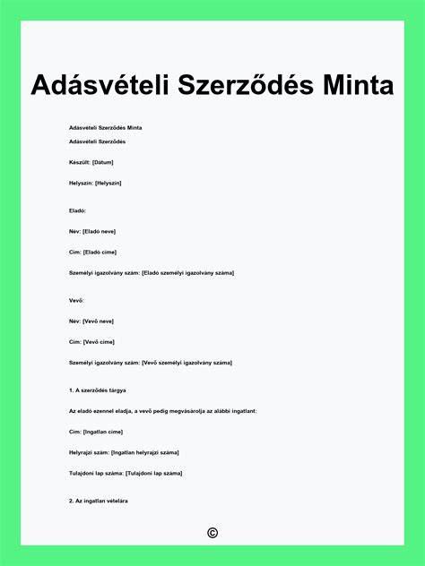 Használt autó adásvételi szerződés mintája