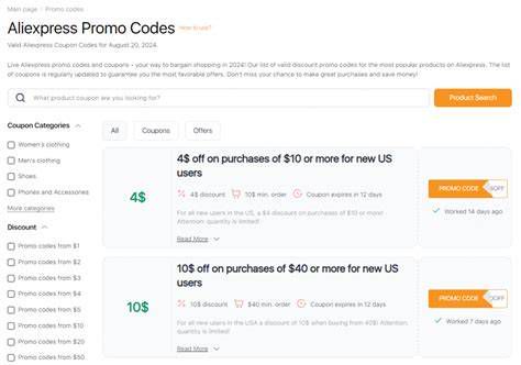 AliExpress coupon example