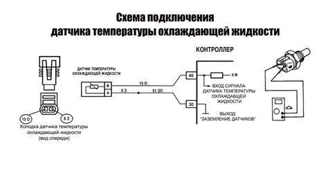 Схема расположения датчика температуры ОЖ на двигателе Hyundai H1