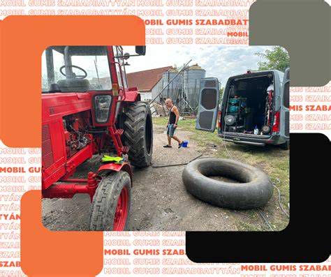 Mobil gumiszerelő autó