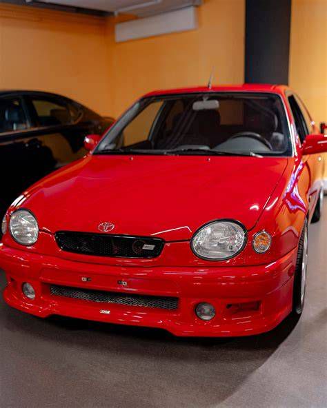 Egyedi Toyota Corolla TTE modell egy múzeumban