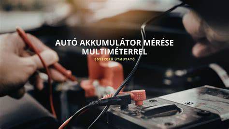 Szerelő gyújtótrafót tesztel multiméterrel