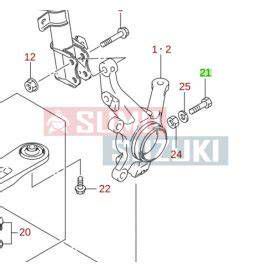 Suzuki Swift első futómű robbantott ábra