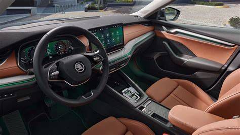 Modern Škoda Octavia interior cabin design