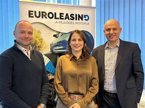 Az Euroleasing Zrt. logója és a jogutódlás folyamatát ábrázoló infografika