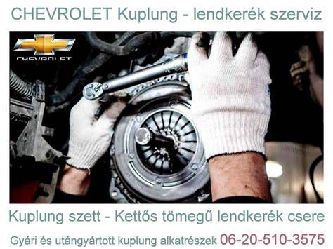 Különböző típusú Chevrolet kuplung alkatrészek