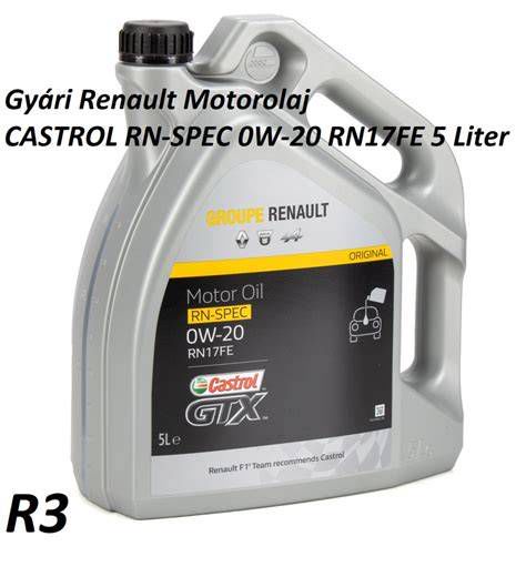 Renault motorolaj szabványok összefoglaló táblázata