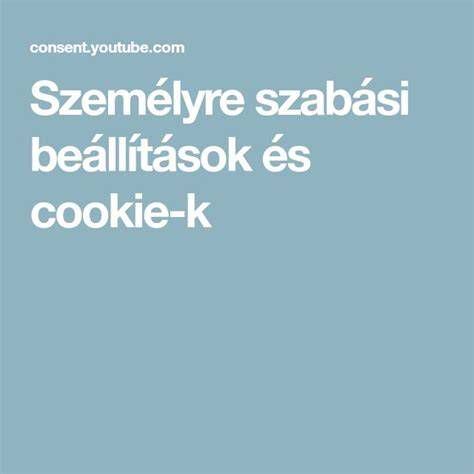 Cookie beállítások kezelőfelülete