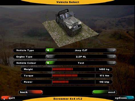 Screamer 4x4 játékmenet screenshot
