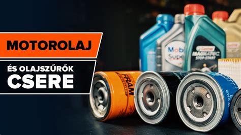 Autó motorolaj és olajszűrő rendszer