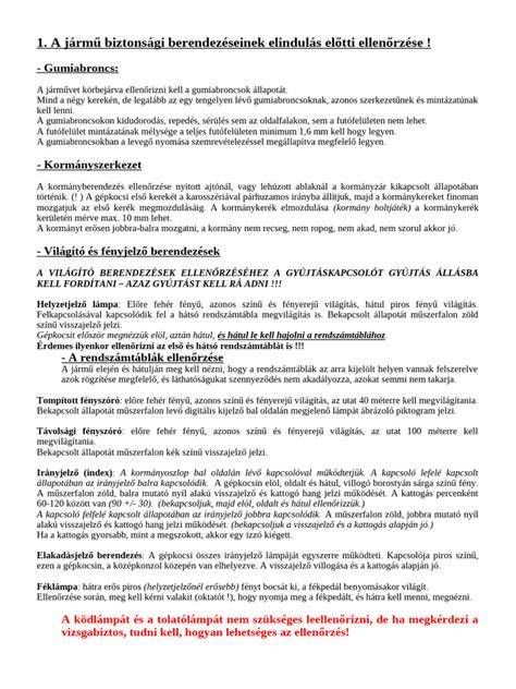 A jármű kipufogójának ellenőrzése szervizben