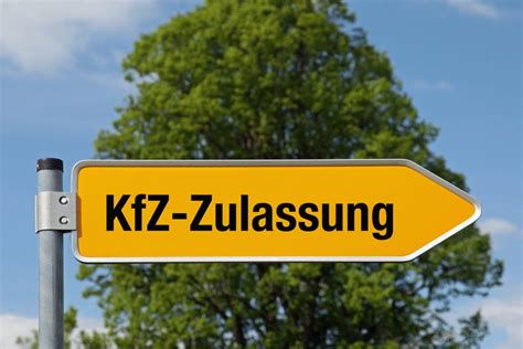 Kfz Zulassungsstelle Schild
