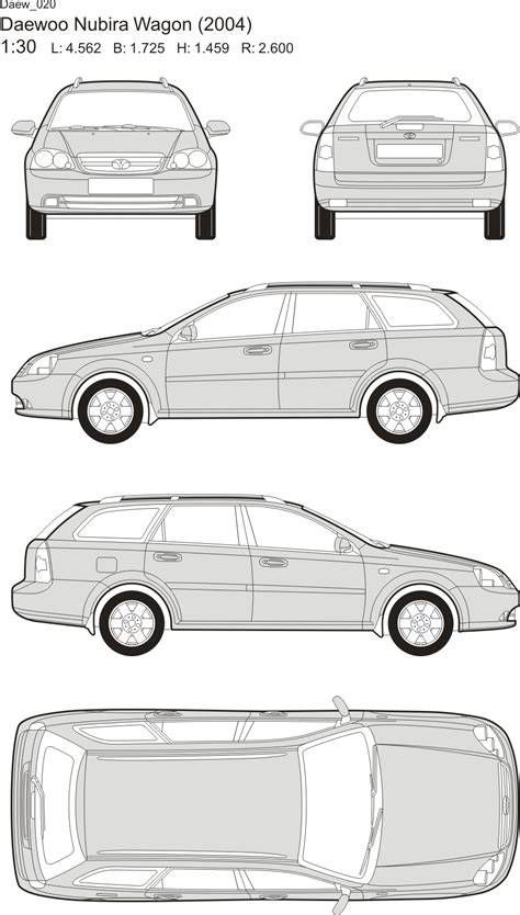 схема интерьера Daewoo Nubira