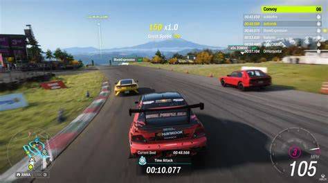Скриншот геймплея Forza Horizon 2 с автомобилями Porsche на открытой трассе