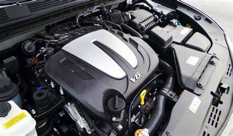 Hyundai Azera V6 motor elrendezés
