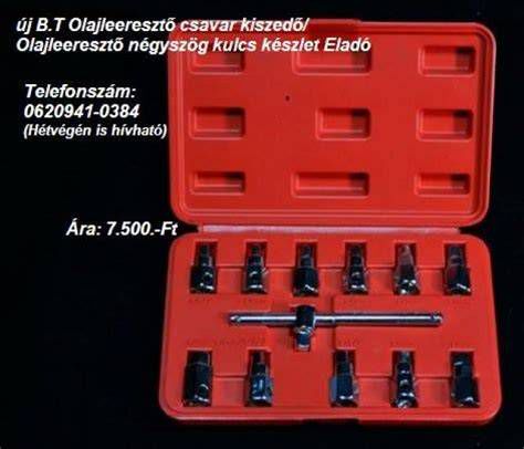 Négyszög olajleeresztő csavarkulcs készlet
