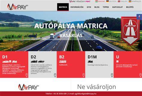 Autópálya matrica vásárlás folyamata mobiltelefonon