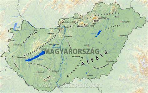 Térkép Magyarország megyéivel, kiemelve Hajdú-Bihar megyét