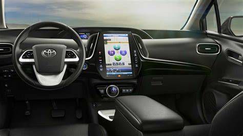 Toyota Prius interior with large touchscreen display