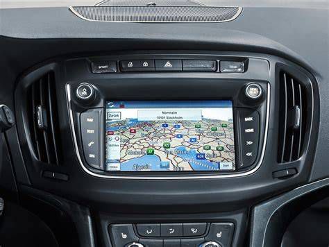 Opel Zafira IntelliLink infotainment rendszer képernyő