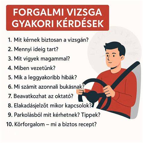 Gyakori kérdések piktogramjai autóban