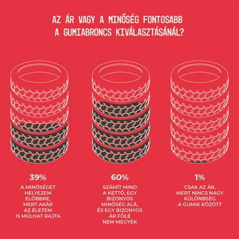 A gumiabroncsok fontosságát bemutató infografika