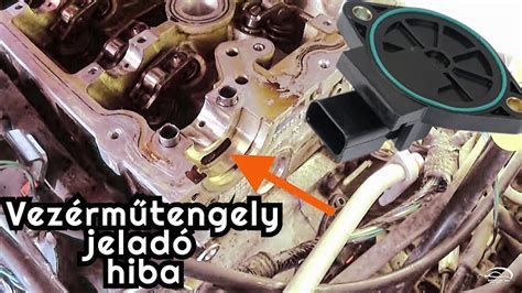 Vezérműtengely és főtengely jelölések a felső holtpont beállításához