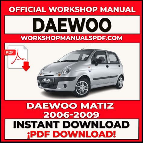 Daewoo Matiz general maintenance visual guide