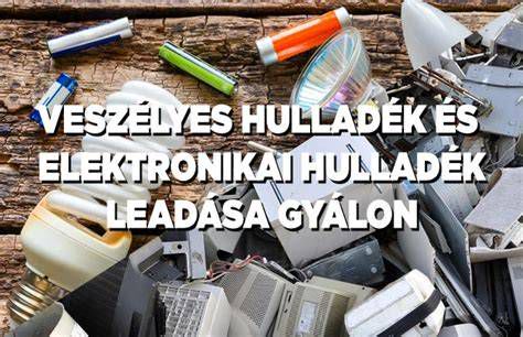 Veszélyes hulladék jelzése és autógumi hulladék