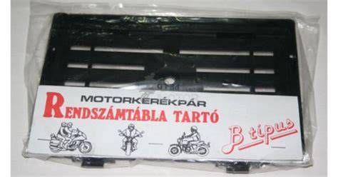 Motorkerékpár rendszámtábla keretek típusai