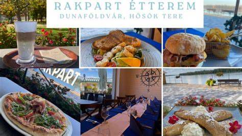 Vidám vendégek étkeznek a Rakpart Étterem teraszán, élvezve a kilátást