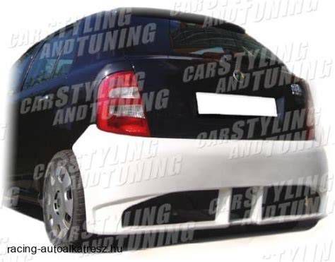 Skoda Fabia hátsó lökhárító és lámpatest illusztráció