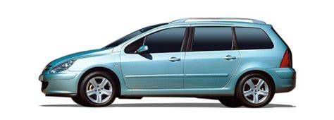 Peugeot 307 ajtóoszlop matricája a gyári gumiabroncs méretekkel