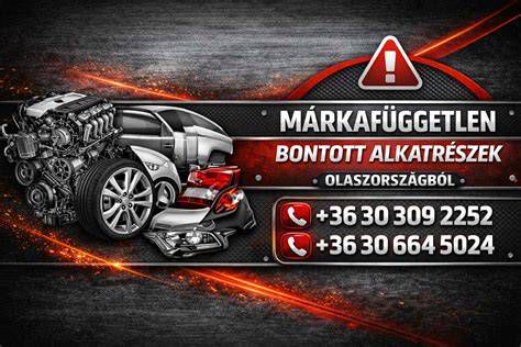 Bontott autóalkatrészek ábrája