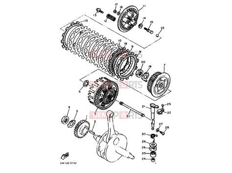 Motor- és robogó alkatrészek robbantott ábrája